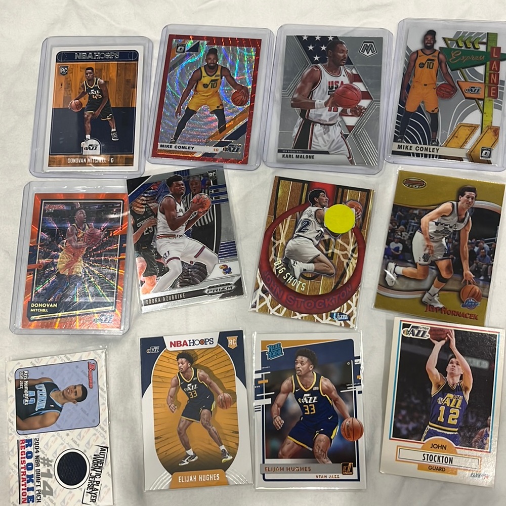 Nba lot includes Donavan Mitchell Rc